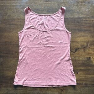 Talbots Rust Orange Pima Cotton Sleeveless Tank Shirt Cami Petite size Small PS